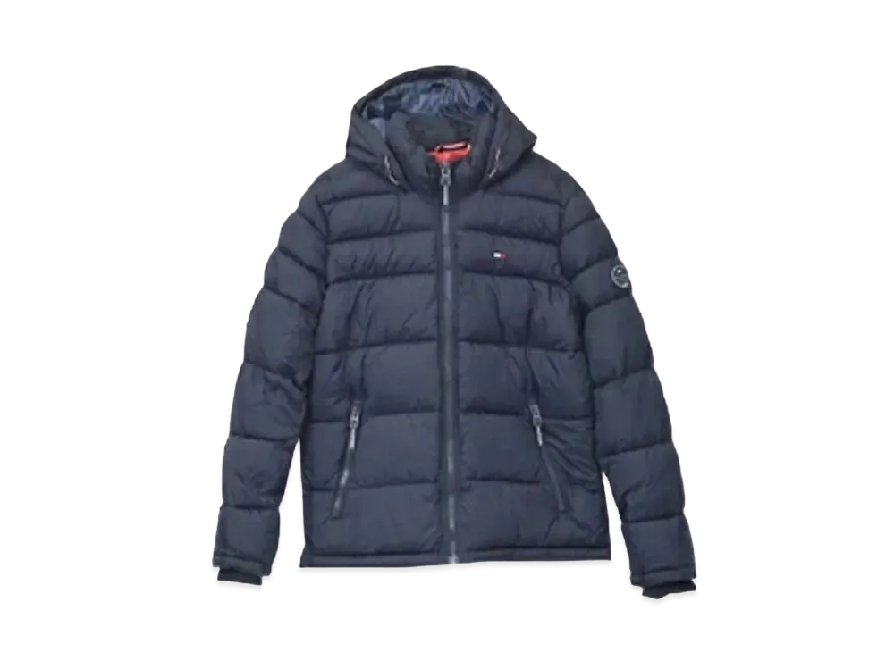 TOMMY HILFIGER Classic Hoodie Puffer Jacket "Navy"
