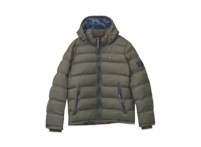 TOMMY HILFIGER Classic Hoodie Puffer Jacket "Olive"