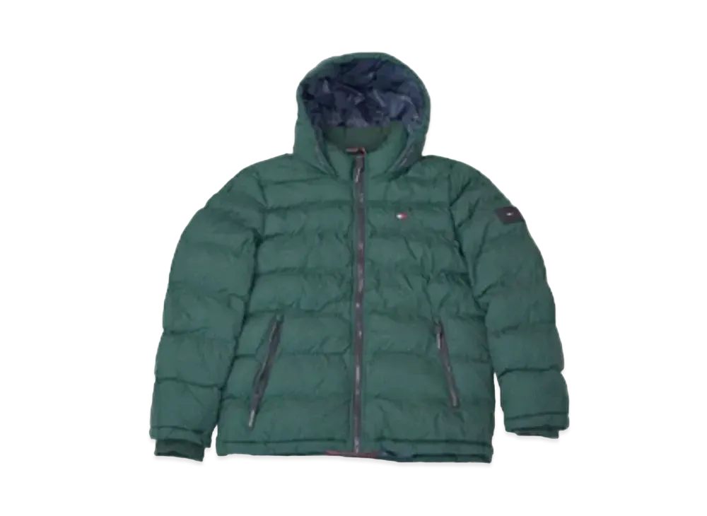 TOMMY HILFIGER Classic Hoodie Puffer Jacket "Green"