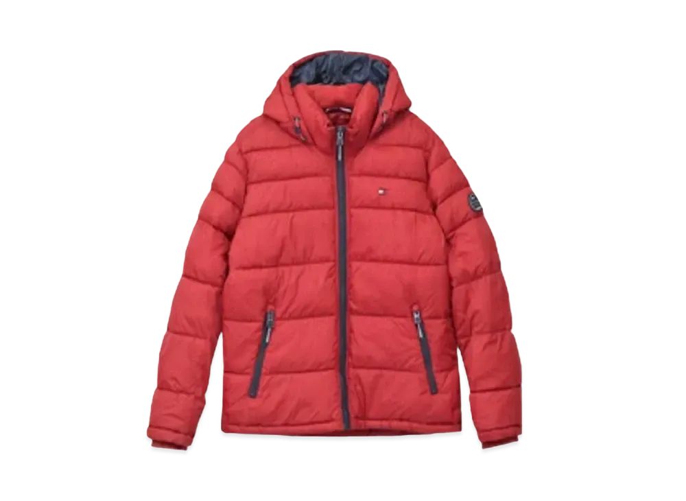 TOMMY HILFIGER Classic Hoodie Puffer Jacket "Red"