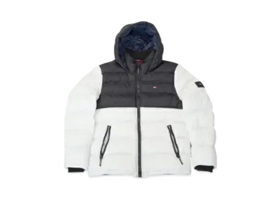 TOMMY HILFIGER Classic Hoodie Puffer Jacket "Black/White"