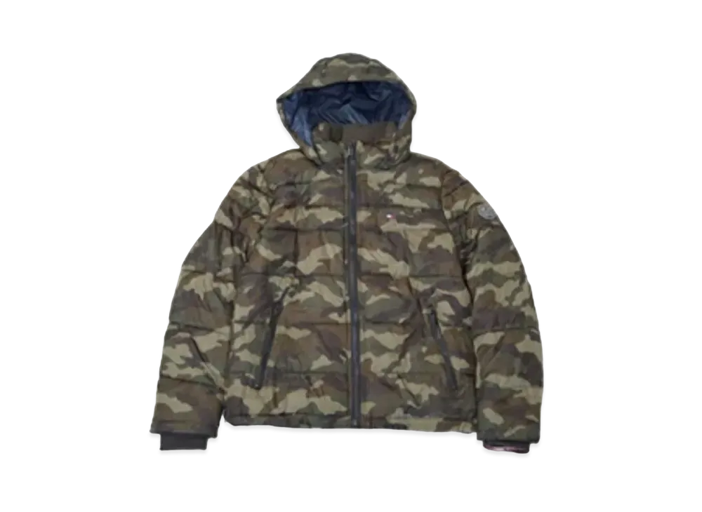 TOMMY HILFIGER Classic Hoodie Puffer Jacket "Camo"