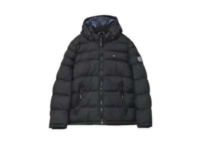 TOMMY HILFIGER Classic Hoodie Puffer Jacket "Black"