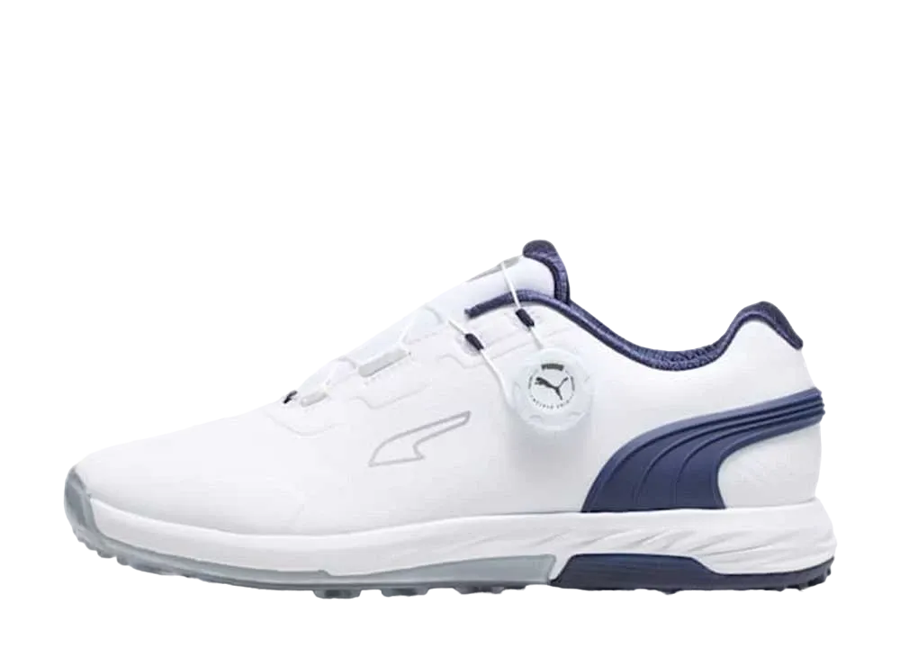プーマ ゴルフ アルファキャット ニトロ ディスク "プーマホワイト/プーマネイビー/アッシュグレー/プーマシルバー"
