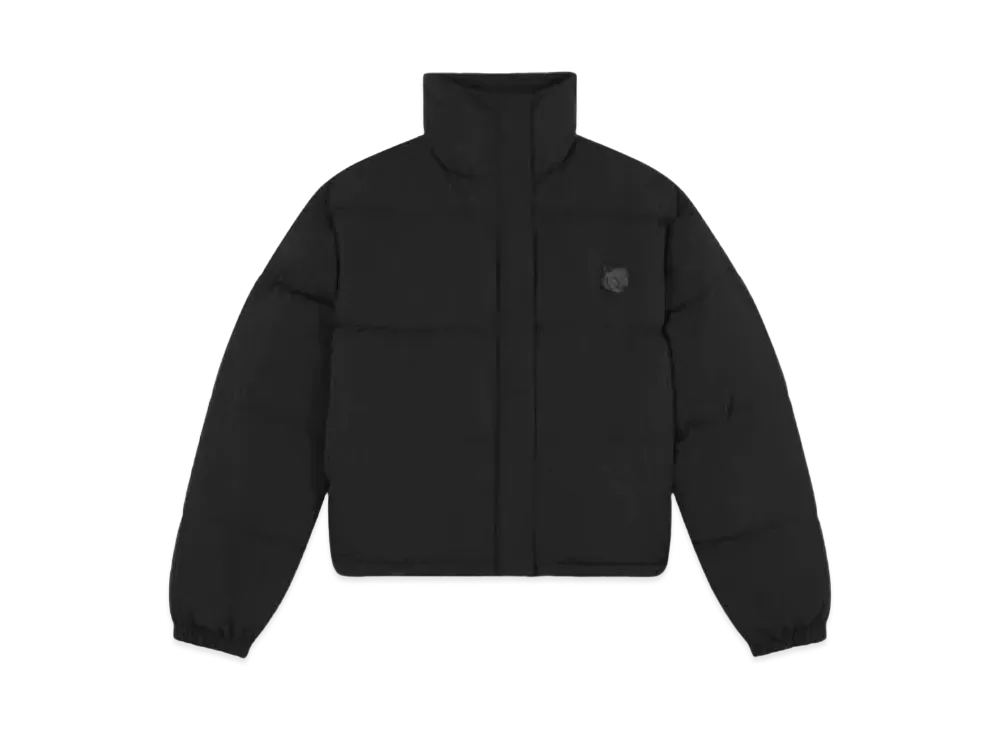 Maison Kitsune Fox Logo Stand Collar Short Down Jacket "Black"