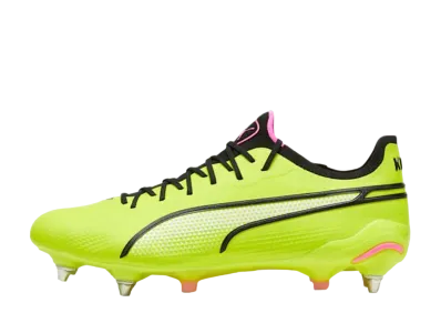 Puma King Ultimate MXSG "Electric Lime/Puma Black/Poison Pink"