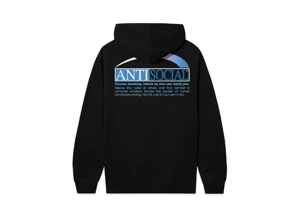 ANTI SOCIAL SOCIAL CLUB Isolation Hoodie "Black"