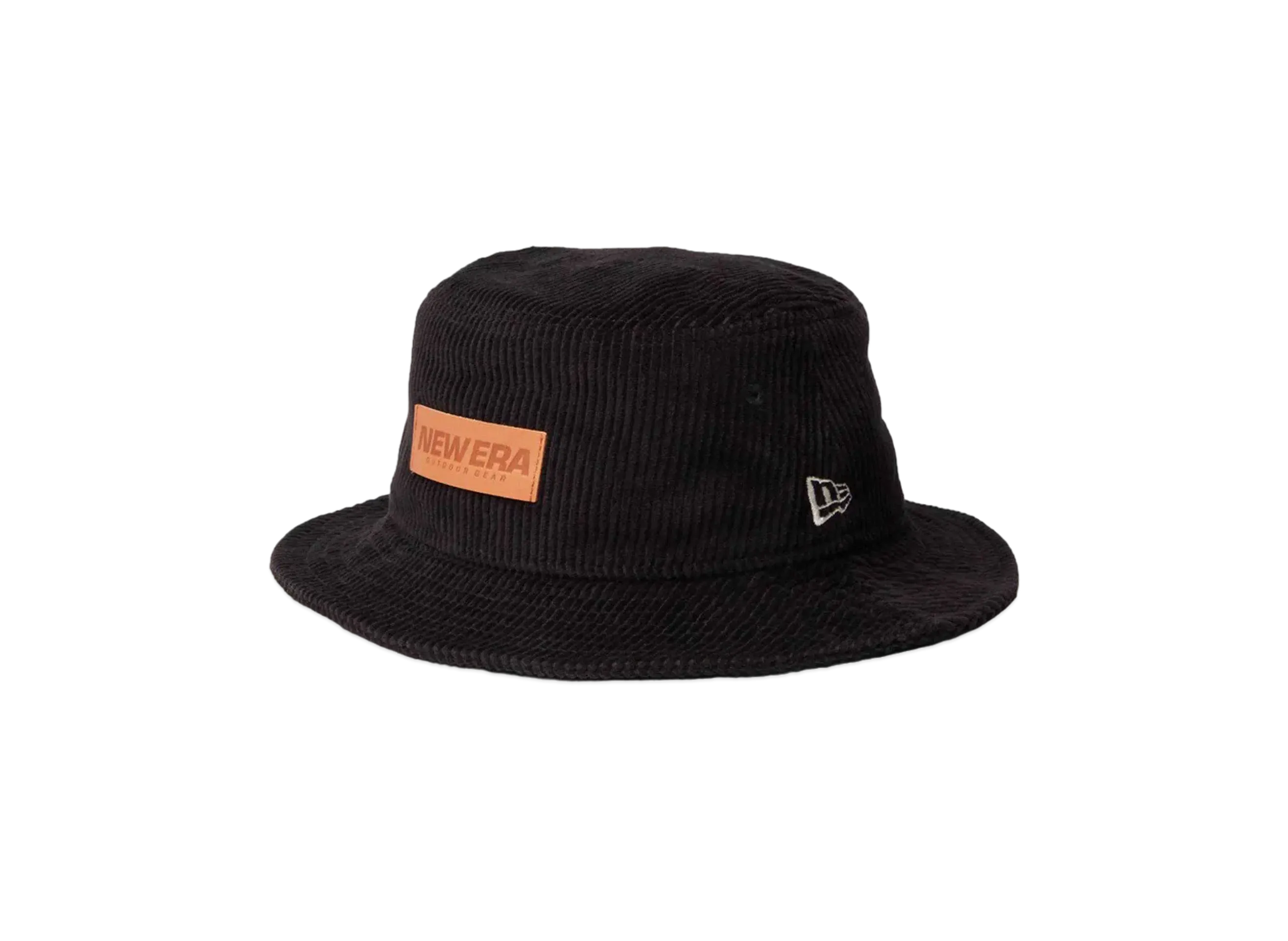 NEW ERA New Era Outdoor Bucket 01 Corduroy Leather Patch "Black"