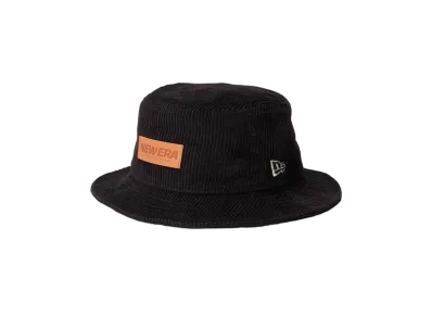 NEW ERA New Era Outdoor Bucket 01 Corduroy Leather Patch "Black"