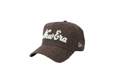NEW ERA Golf 9Forty A-Frame Nep Tweed Nep Wool Old Logo "Brown"