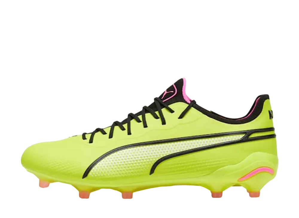 プーマ キング アルティメット FG/AG "エレクトリックライム/プーマブラック/ポイズンピンク"