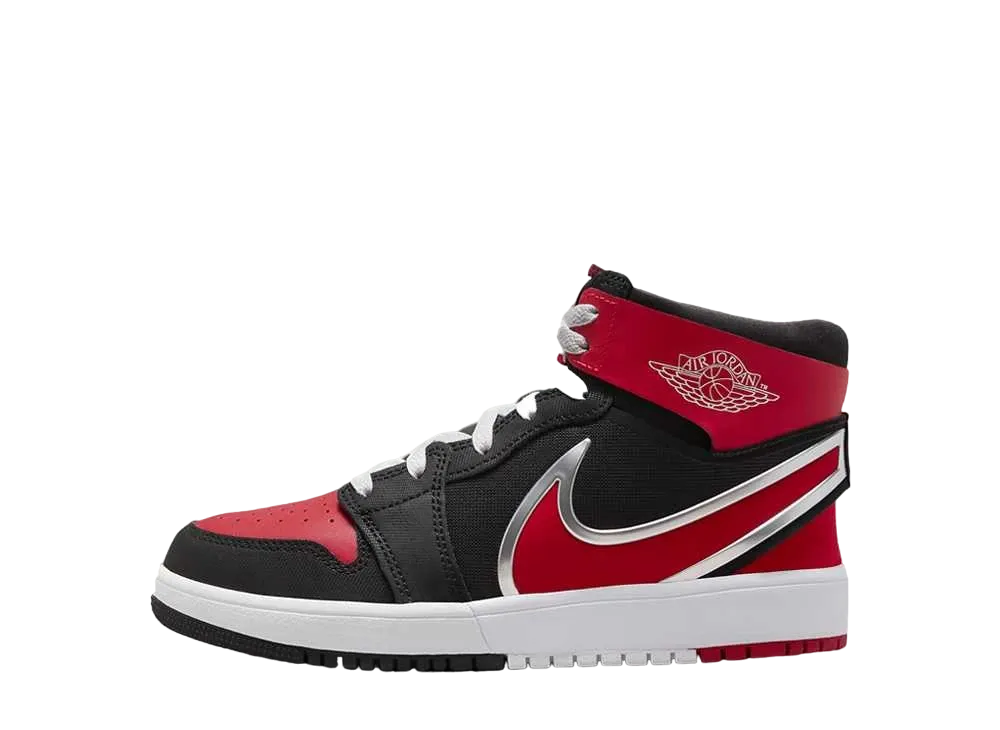 Nike GS Jordan 1 Mid RM EasyOn "Black/White/University Red"