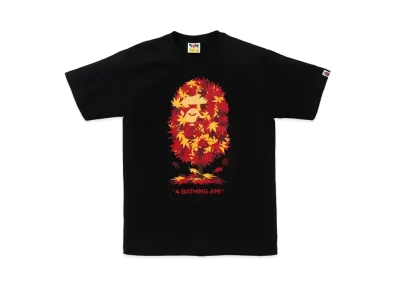 A BATHING APE Japan Autumn Ape Head Tee "Black"