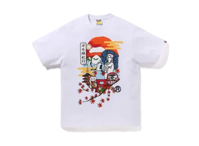 A BATHING APE Japan Culture Autumn Ape Head Tee "White"