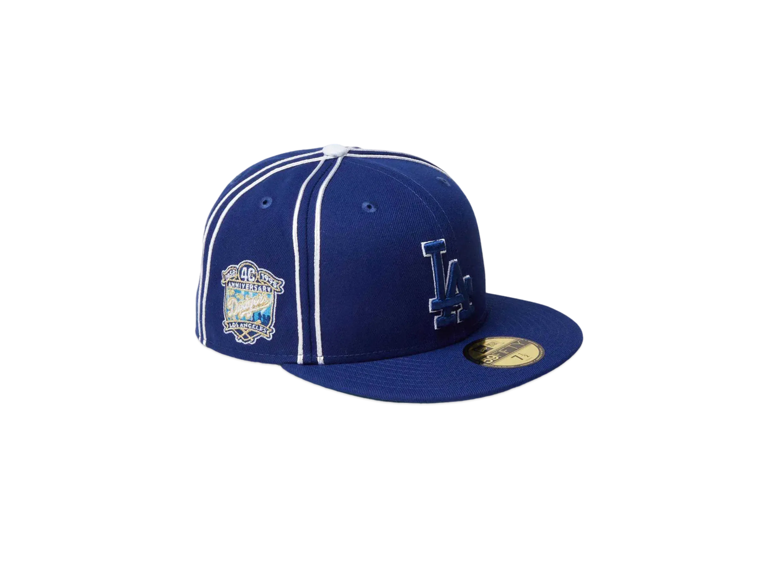 NEW ERA 59Fifty MLB Piping Los Angeles Dodgers "Dark Royal"