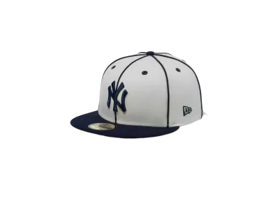 NEW ERA 59Fifty Piping New York Yankees "Stone/Navy"