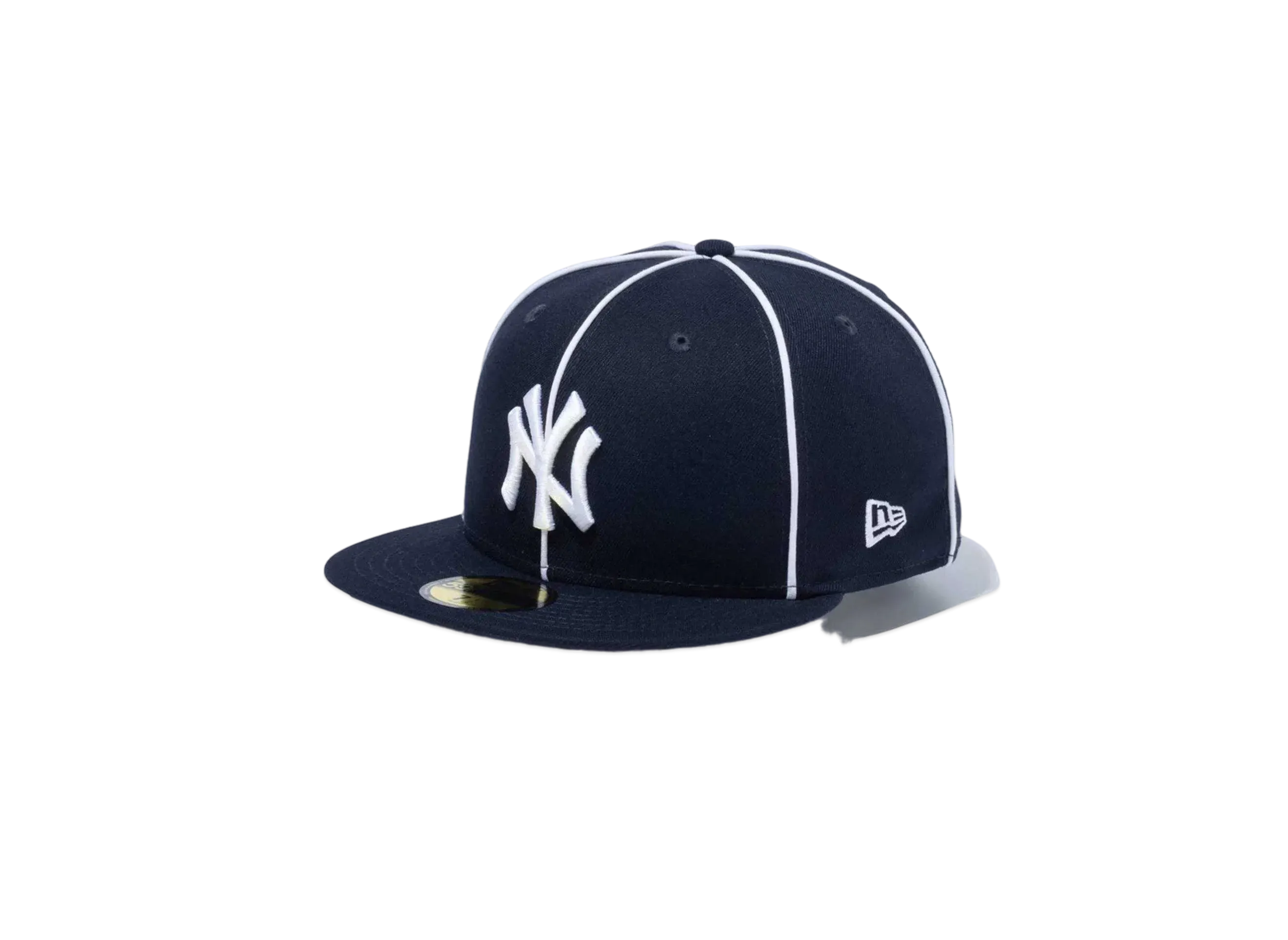 NEW ERA 59Fifty Piping New York Yankees "Navy/White"