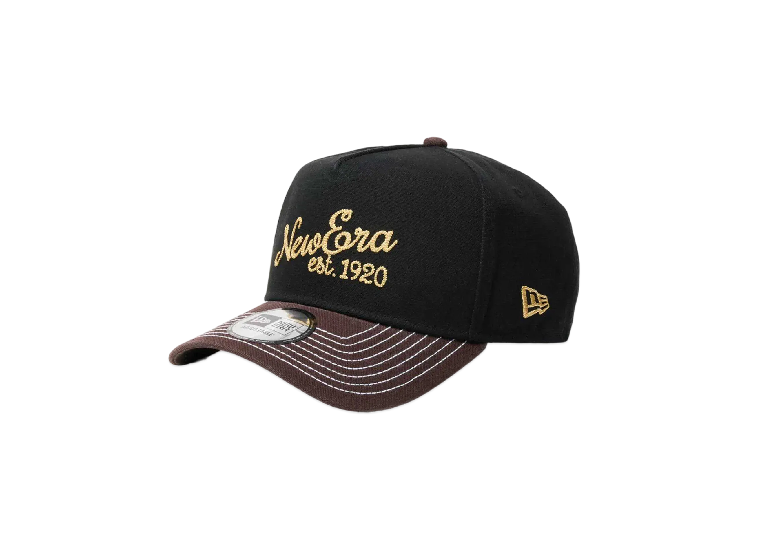 NEW ERA 9Forty A-Frame 2-Tone Duck Canvas "Black/Brown"