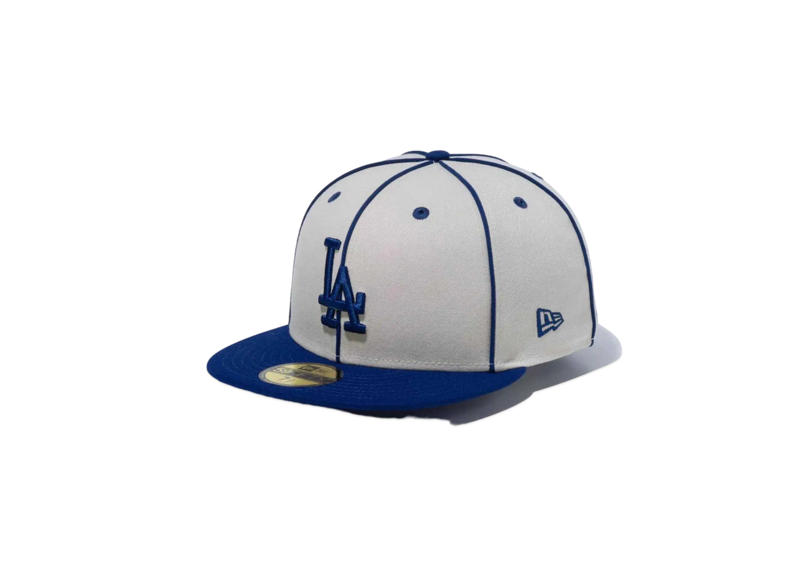 NEW ERA 59Fifty Piping Los Angeles Dodgers "Stone/Dark Royal"
