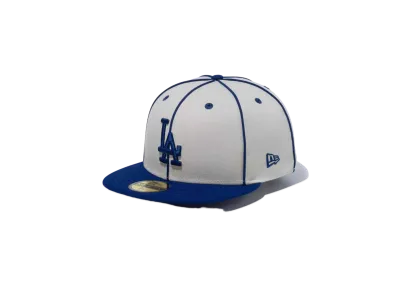 NEW ERA 59Fifty Piping Los Angeles Dodgers "Stone/Dark Royal"