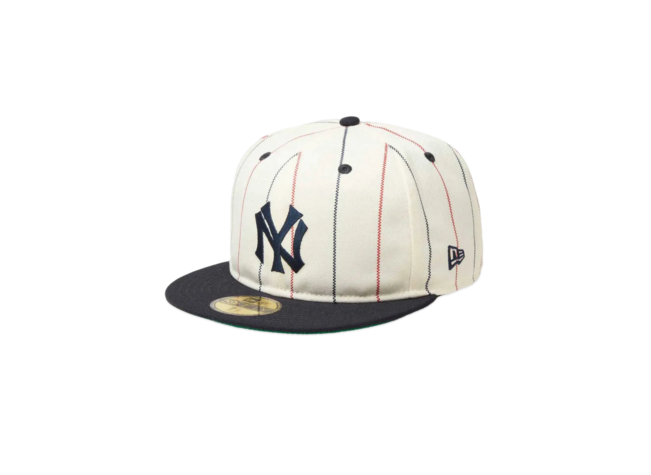 NEW ERA 59Fifty New York Yankees Cooperstown Pinstripe "Chrome/Navy"