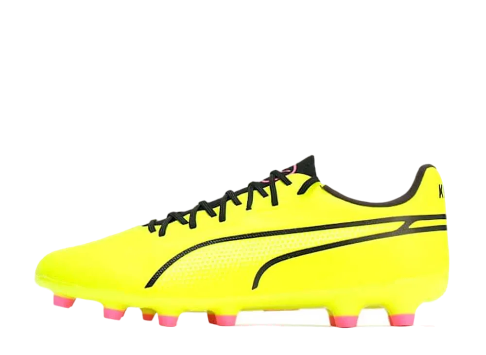 プーマ キング プロ HG "エレクトリックライム/プーマブラック/ポイズンピンク"