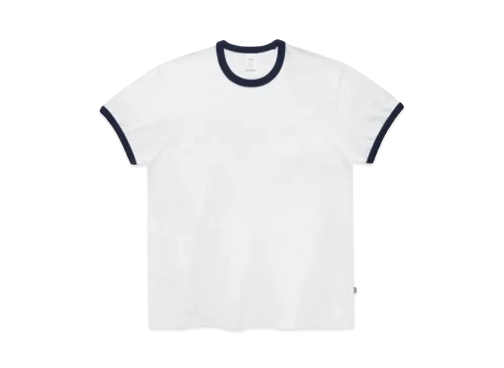 JJJJound J70 Ringer T-Shirt "White/Midnight"