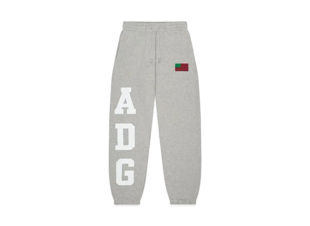 DENIM TEARS ADG Pan African American Flag Sweatpant "Grey"