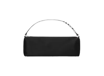 Alexander Wang Heiress Crystal Charm Satin Large Flex Bag "Black"