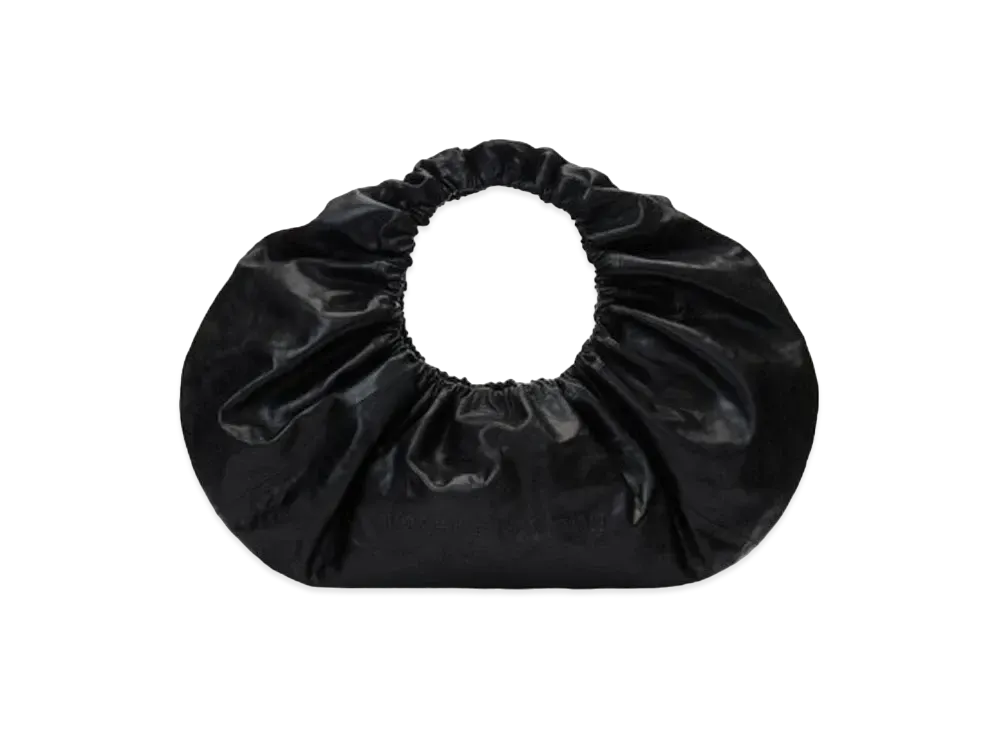 Alexander Wang Crescent Crackle Leather Large Shoulder Bag "Black"