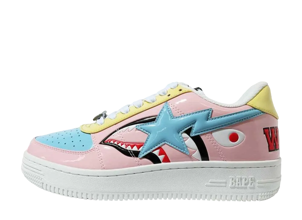 アベイシングエイプ シャーク ベイプスタ ロー "ピンク"