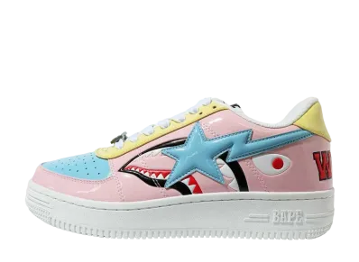 A BATHING APE®︎ SHARK BAPE STA Low "Pink"