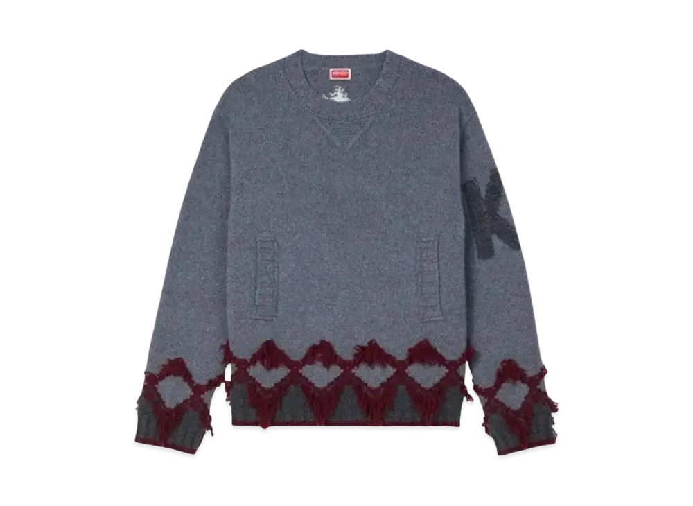 KENZO 'CONSTELLATION' Knit Wool Jumper "Misty Grey"