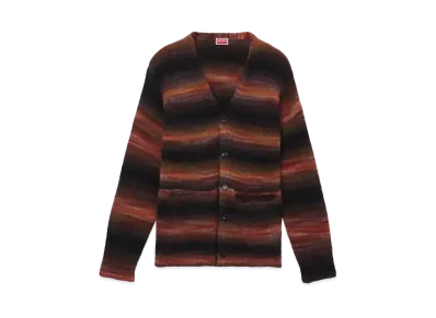 KENZO Embroidery Stripe Cardigan "Black"