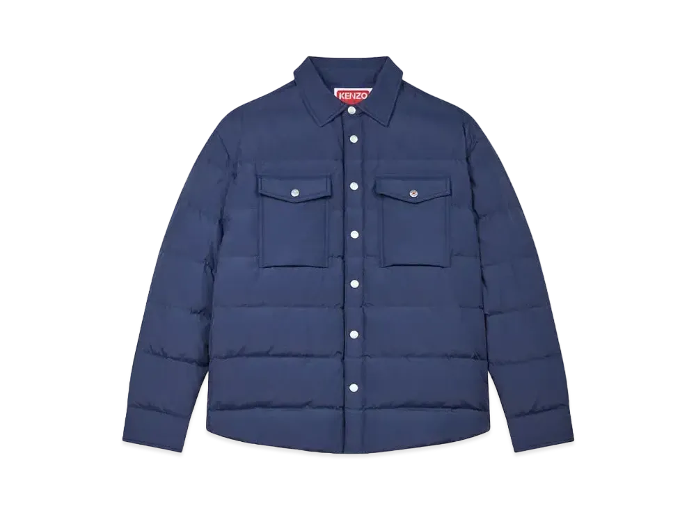 KENZO Quilting Padded Overshirt "Midnight Blue"