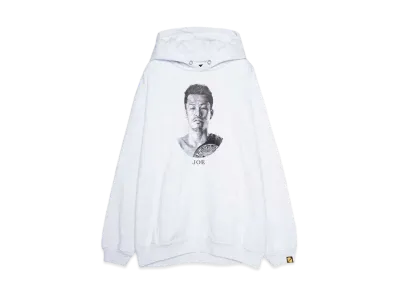 辰吉丈一郎デビュー35周年記念展 \ RAZOR BOXING CLUB 15OZ SWEAT HOODIE DRAWING BY NABSF "H GRAY"