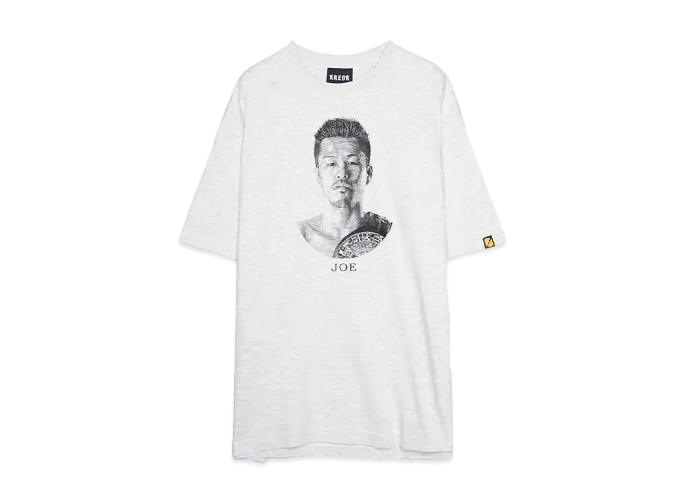 辰吉丈一郎デビュー35周年記念展 \ RAZOR BOXING CLUB COTTON T-SHIRT DRAWING BY NABSF "H GRAY"