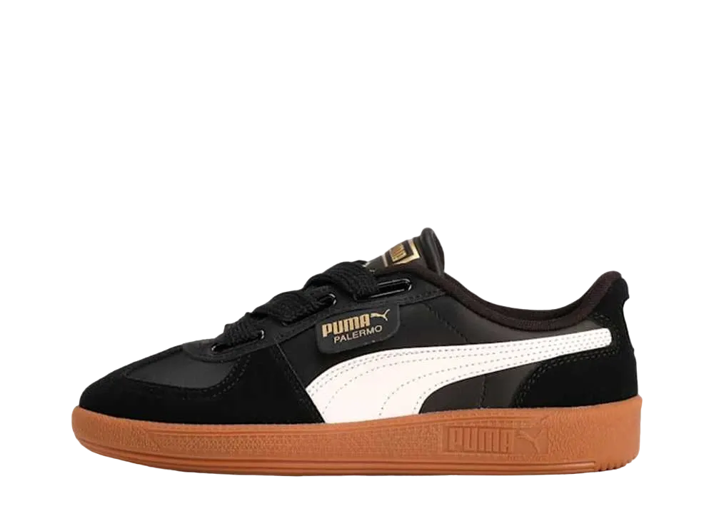 Puma Women's Palermo Wide Lace SD "Puma Black/Puma White/Puma Team Gold"