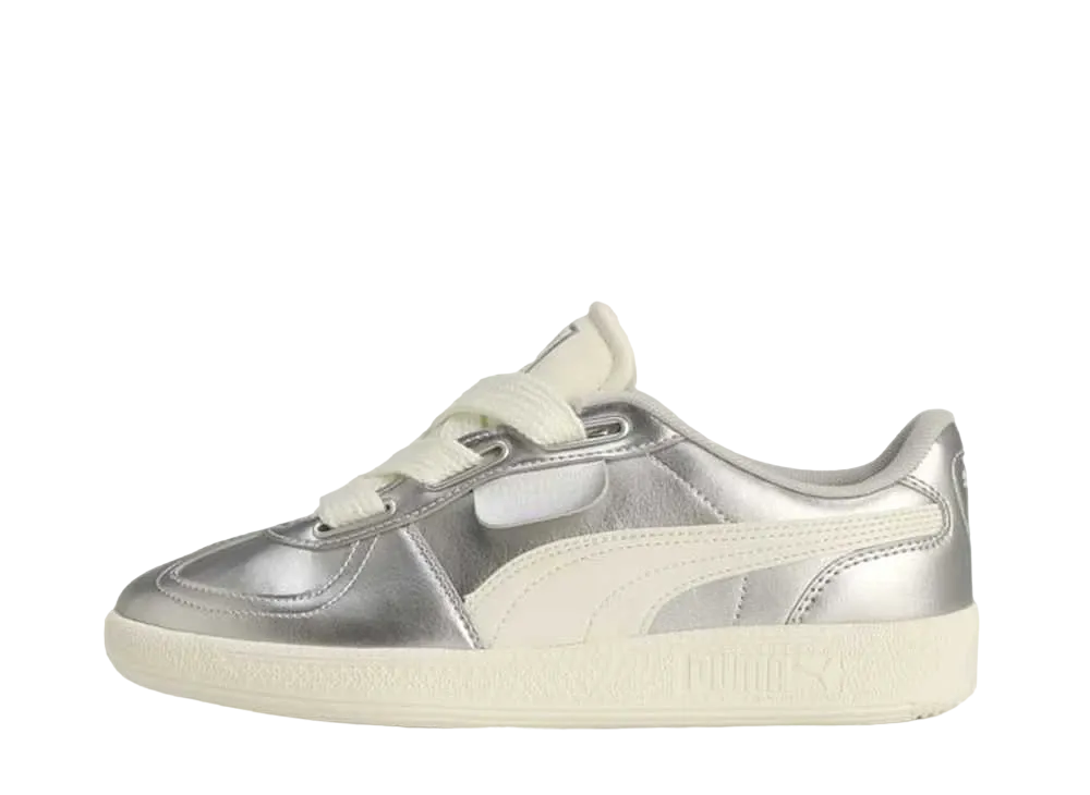 プーマ ウィメンズ パレルモ ワイド レース メタリック "プーマシルバー/ウォームホワイト/クールライトグレー"