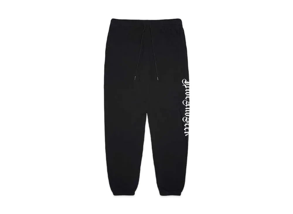 Hide and Seek Old English Sweat Pant(24aw) "BLACK"