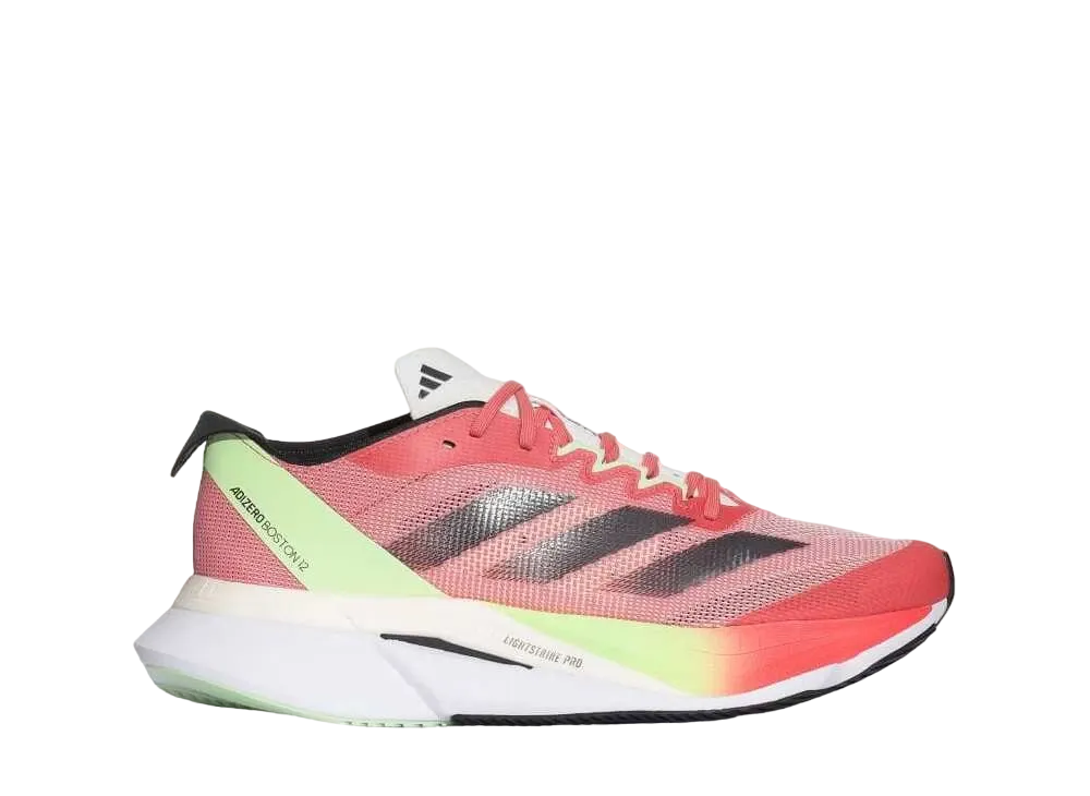 adidas Women's Adizero Boston 12 W "Preloved Scarlet/Aurora Metallic/Solar Red"