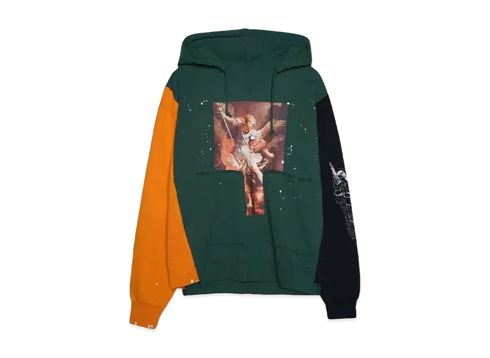 SOMEIT REBUILD HOODIE "ORANGE/GREEN/BLACK"