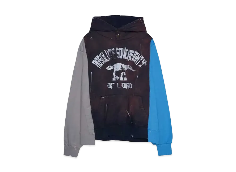 SOMEIT REBUILD HOODIE "GREY/CHARCOAL/BLUE"