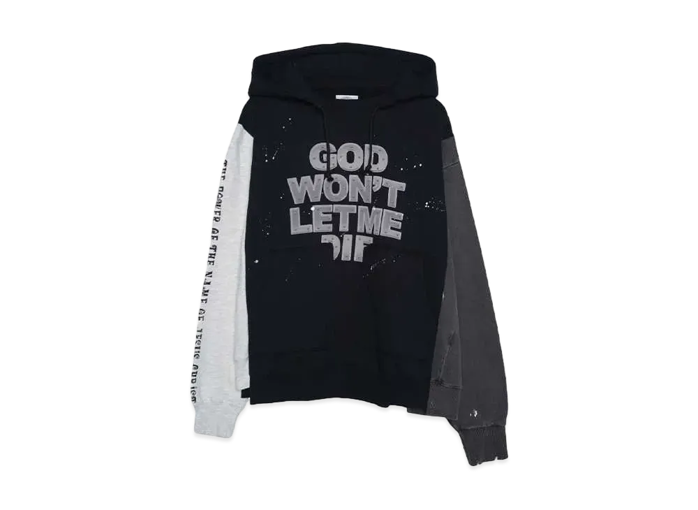 SOMEIT REBUILD HOODIE "GREY/BLACK/CHARCOAL"