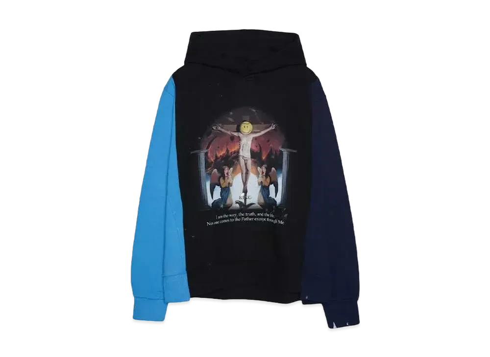 SOMEIT REBUILD HOODIE "BLUE/BLACK/NAVY"