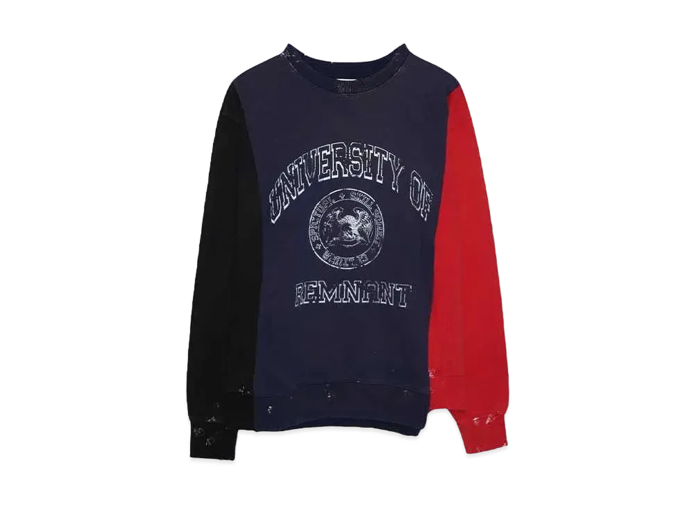 SOMEIT REBULID SWEAT SHIRTS "BLACK/NAVY/RED"