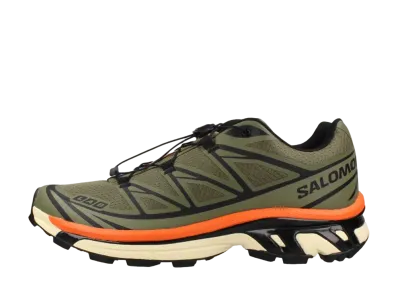 Salomon XT-6 "Deep Lichen Green/Black/Red Orange"