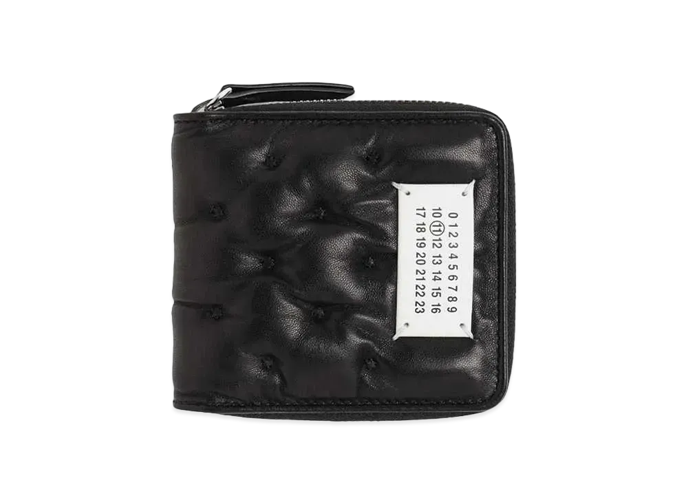 Maison Margiela WALLET COMPACT ZIP AROUND W COIN HOLDER "BLACK"