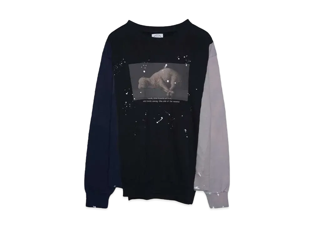 SOMEIT REBULID SWEAT SHIRTS "NAVY/BLACK/GREY"