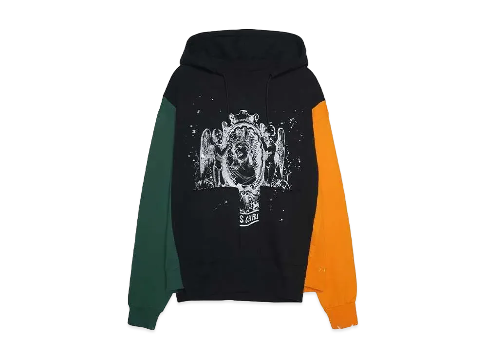 SOMEIT REBUILD HOODIE "CHARCOAL/BLACK/ORANGE"